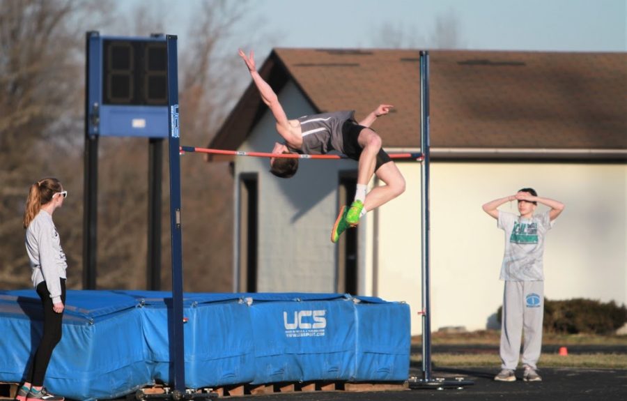 William Sawyer came in first place for the boys high jump with a jump of six feet. 