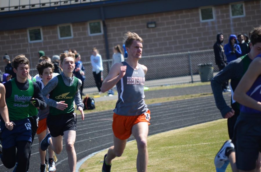 George Yergey ran a  5:19.80 mile, a new personal best.