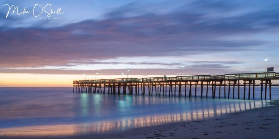 Sandbrige pier at dawn by Mike Oshell