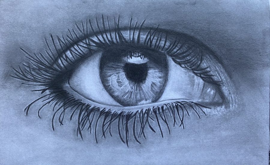 Untitled, by Emily Spittle. Graphite on paper.